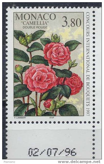 PIA - 1996 - Flore - Camelia Double Rouge - (Yv 2078) - Other & Unclassified