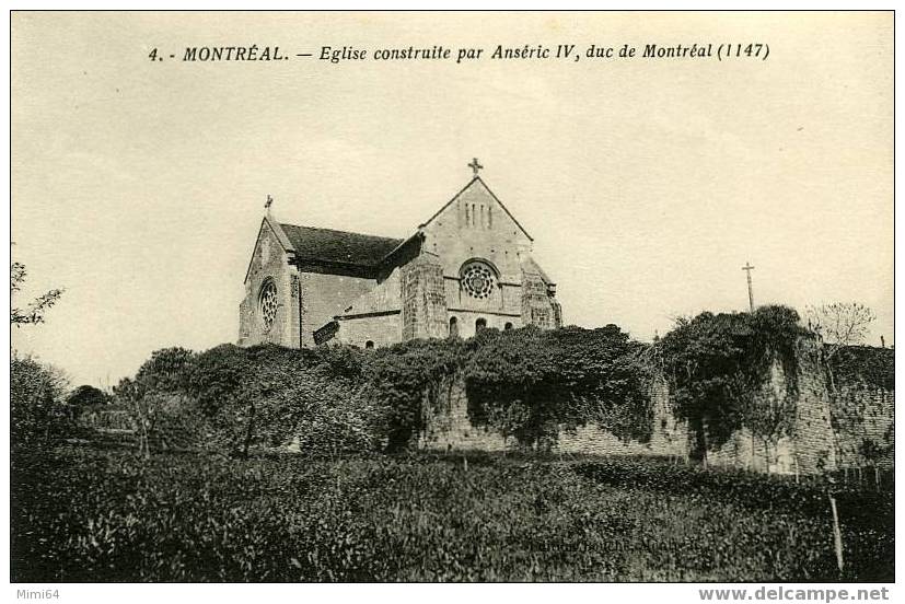 D  MONTREAL. - Eglise Construite Par Anséric IV, Duc Montréal (1147) - Montreal
