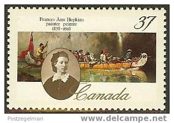 CANADA 1988 MNH Stamp(s) Frances Ann Hopkins 1114 #5848 - Unused Stamps