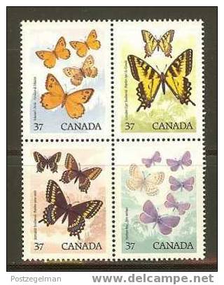 CANADA 1988 MNH Stamp(s) Butterflies 1090-1093 #5841 - Schmetterlinge