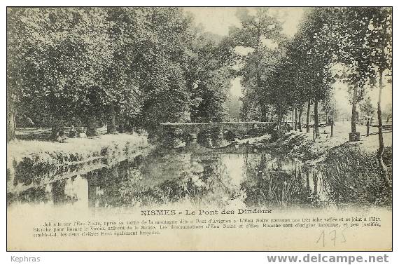 NISMES : Le Pont Des Dindons - Phototypie E. Desaix, Bruxelles - Cachet De La Poste 1921 - Viroinval