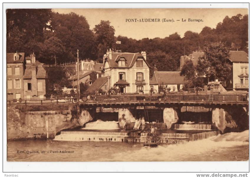 CPA --27----Pont Audemer----BARRAGE - Pont Audemer