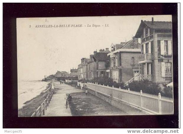 004423 Asnelles La Belle Plage La Digue édit.LL N°3  Villas  ,animée - Autres & Non Classés