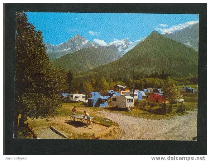 CPSM - Les Houches Mont Blanc - Camping " Le Petit Pont " ( éd Cellard En 1974 ) - Les Houches