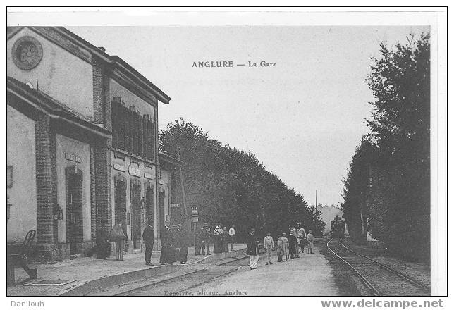 51 // MARNE / ANGLURE / La Gare Animée / Depoivre édit / ANIMEE / # - Anglure