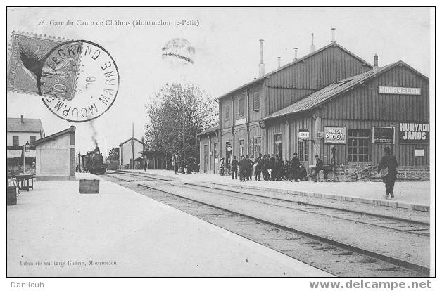 51 // MARNE / MOUMELON LE PETIT, Gare Du Camp De Châlons / N° 26 Guérin édit / ANIMEE # - Camp De Châlons - Mourmelon