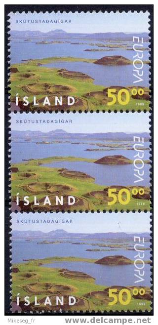 Europa Cept - 1999 - Islande Iceland (5 Fois 50,00) ** - 1999