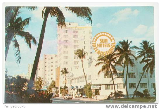 D 1717 - Monte Carlo Hotel In Miami Beach, Florida - CAk, Gel. - Miami