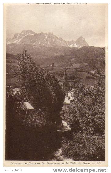 Barcelonnette Vue Sur Le Chapeau De Gendarme Et Le Pain De Sucre à Voir - Barcelonnetta