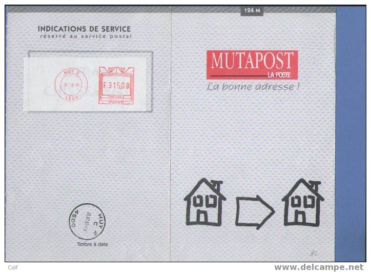 MUTAPOST  "LA BONNE ADRESSE" (124M)  Met Stempel HUY 2 Op 28/07/97 - Other & Unclassified