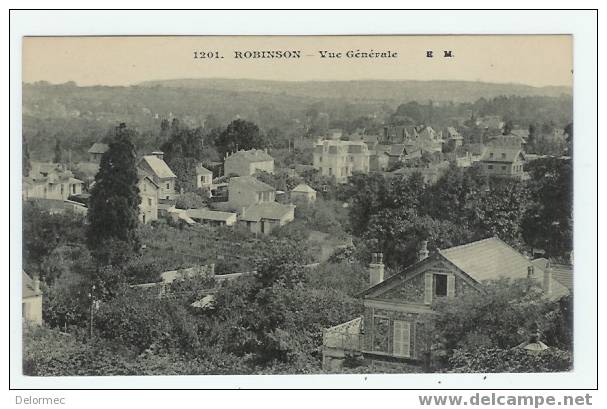 CPA Robinson Hauts De Seine 92 Vue Générale édit E. Malcuit Non écrite Dos Vert - Le Plessis Robinson