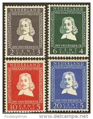 NEDERLAND 1952 MNH Stamp(s) Van Riebeeck 583-586# 31 - Nuovi