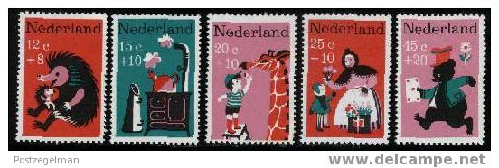 NEDERLAND 1967 MNH Stamp(s) Children Songs 894-898 #222 - Neufs