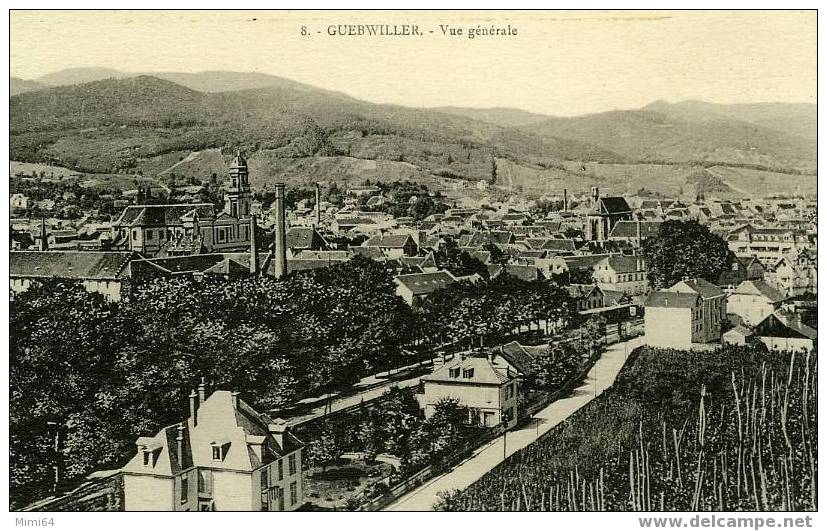 D. 68 - GUEBVILLER -  C.P.A. N  8 - Vue Générale - Guebwiller