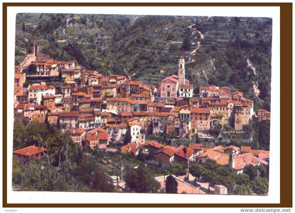 LUCERAM - VUE GENERALE - EGLISE DU XV SIECLE - Lucéram