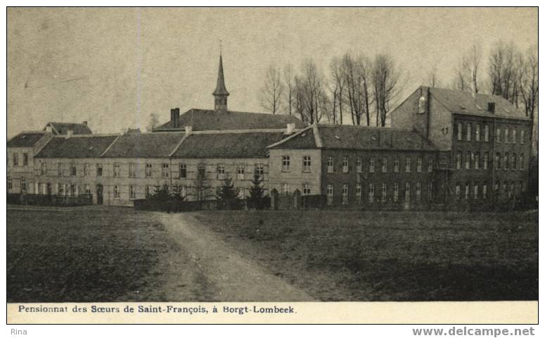 Lombeek -Pensionnat Des Soeurs De Saint François à Borgt -Lombeek Gelopen Kaart 1909 - Roosdaal