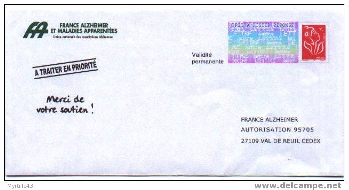 PAP Réponse France Alzheimer - Neuf - N° 0508557 - Prêts-à-poster: Réponse /Lamouche
