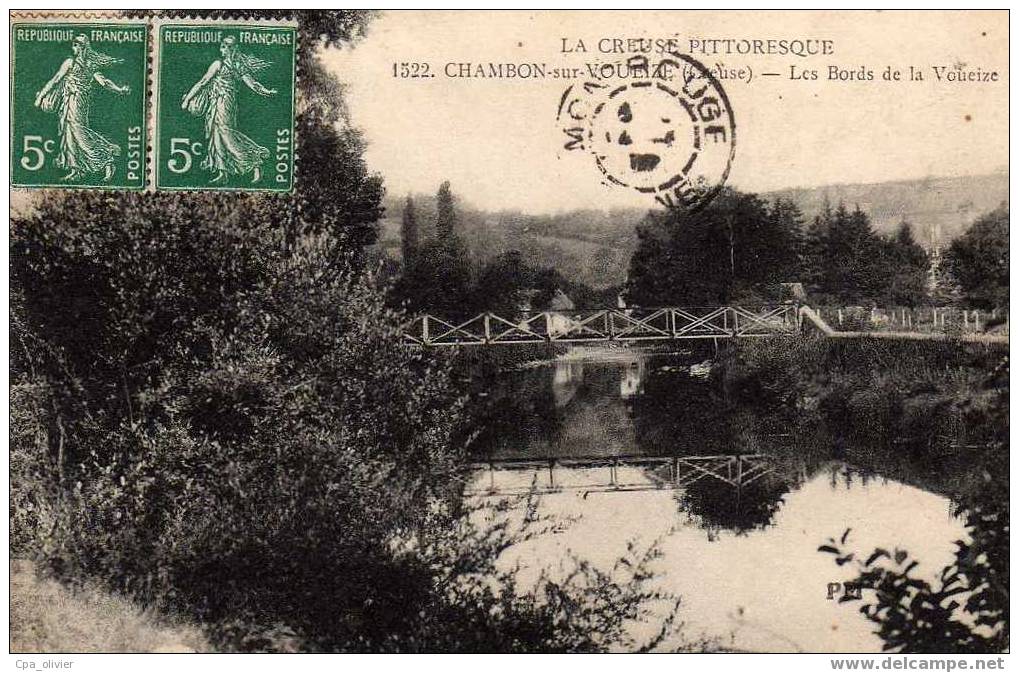 23 CHAMBON SUR VOUEIZE Bords De La Voueize, Pont, Ed ? 1522, 1919 - Chambon Sur Voueize