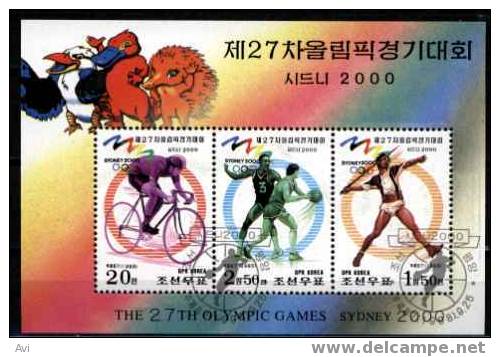 N.Korea Olympic GamesSydney 2000 C.T.O. MS - Ete 2000: Sydney