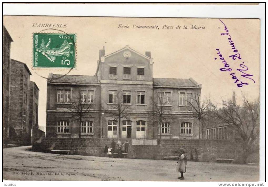 CPA---69----L'ARBRESLE----ECOLE - L'Arbresle