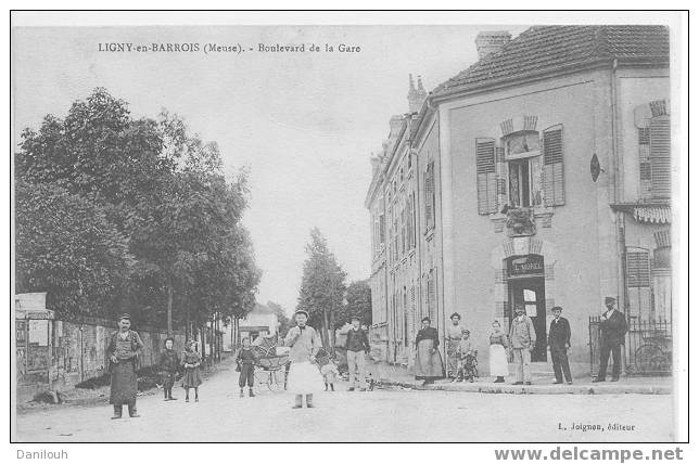 55 // MEUSE / LIGNY EN BARROIS / Boulevard De La Gare / ANIMEE / Joignon édit / - Ligny En Barrois