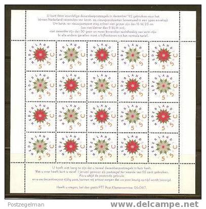 NEDERLAND 1992 M.N.H. M.s.1458-1459 Christmas #6877 - Blocks & Sheetlets