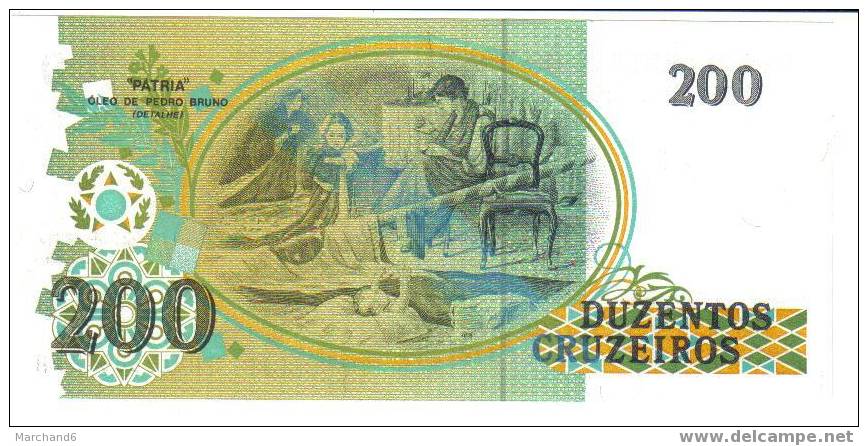 Brasil Recto Duzentos Cruzeiros - Brasilien