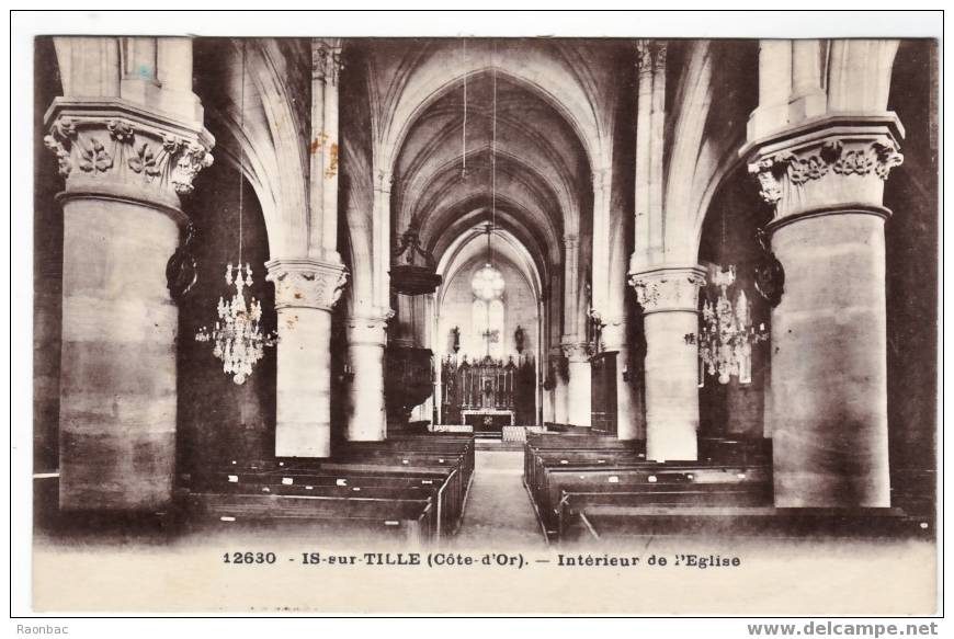 CPA---21---Is Sur Tille--EGLISE - Is Sur Tille