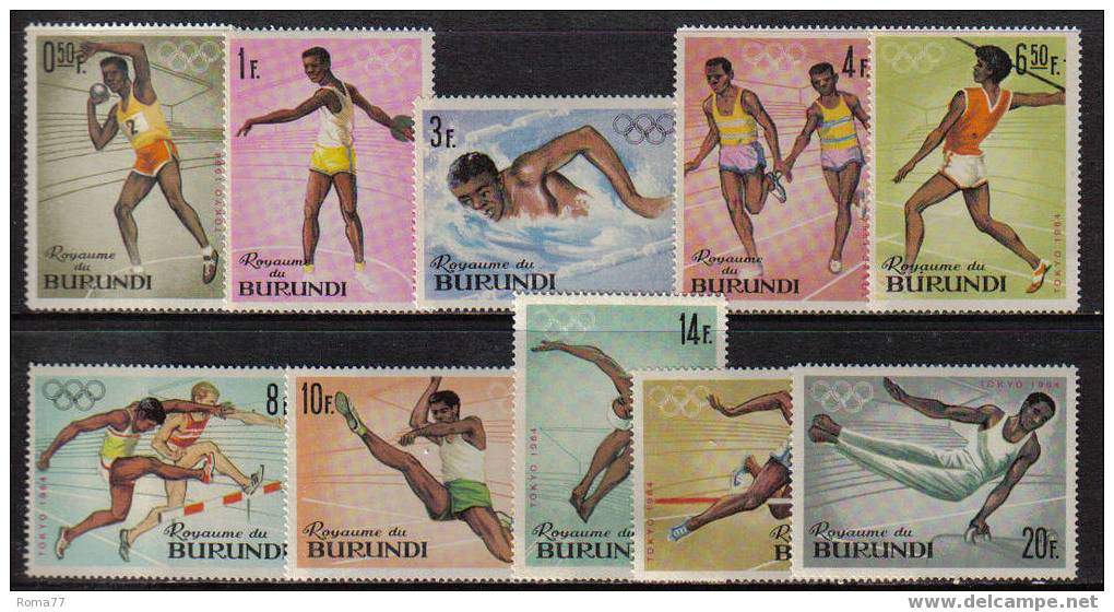 MB145 - BULGARIA , OLIMPIADI TOKYIO 1964 : N. 102/111  *** - Sommer 1964: Tokio