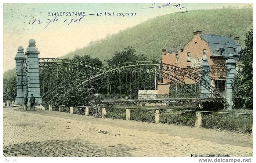 ( BELGIQUE )  CHAUDFONTAINE_  Le Pont Suspendu - Chaudfontaine