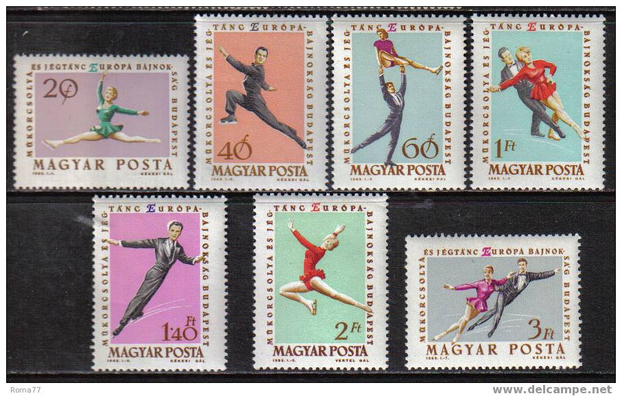 MB148 - UNGHERIA , SPORT VARI : N. 1539/1545  *** - Patinage Artistique