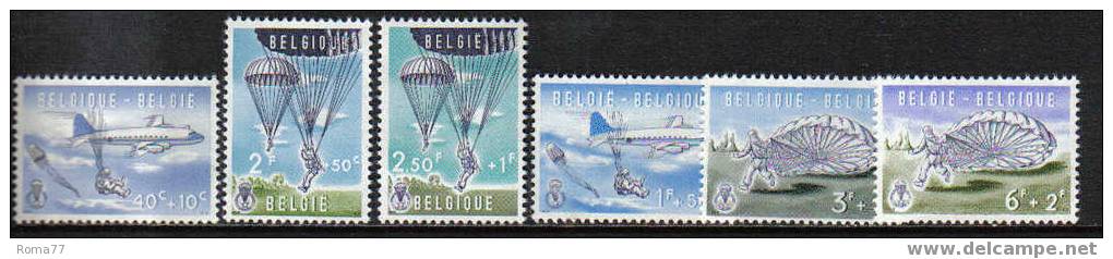 MB152 - BELGIO , SPORT VARI : N.  1133/1138  *** - Parachutisme