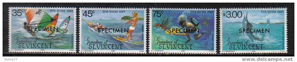 MB167 - GRENADINES OF ST. VINCENT : 408/411 " SPECIMEN "  *** - St.Vincent & Grenadines
