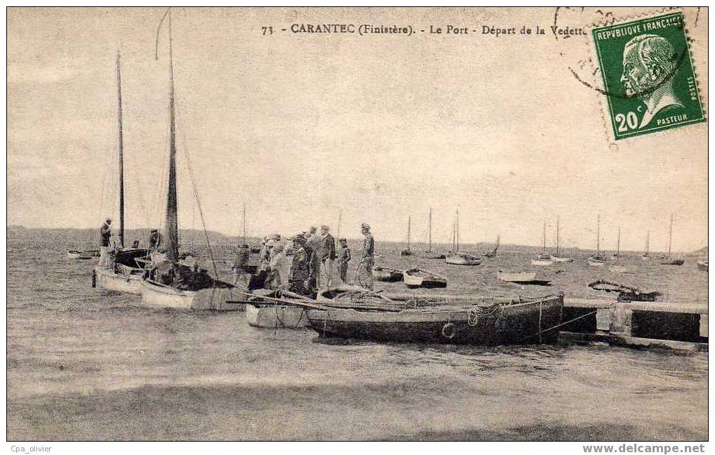 29 CARANTEC Port, Départ De La Vedette, Animée, Ed NL 71, 192? - Carantec