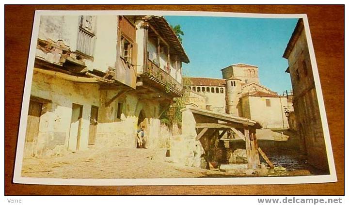 ANTIGUA POSTAL DE SANTILLANA DEL MAR - CANTABRIA - ED. DOMINGUEZ. - Cantabria (Santander)