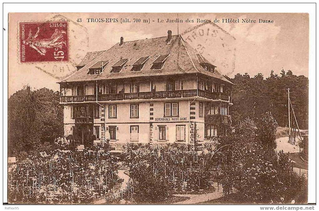 TROIS-EPIS - Le Jardin Des Roses De L'Hôtel Notre Dame. - Trois-Epis