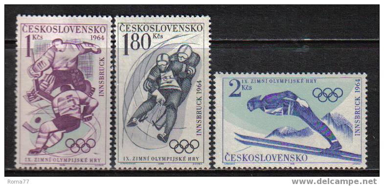 MB225 - CECOSLOVACCHIA , OLIMPIADI INVERNALI 1964 :  N. 1315/1317  *** - Winter 1964: Innsbruck