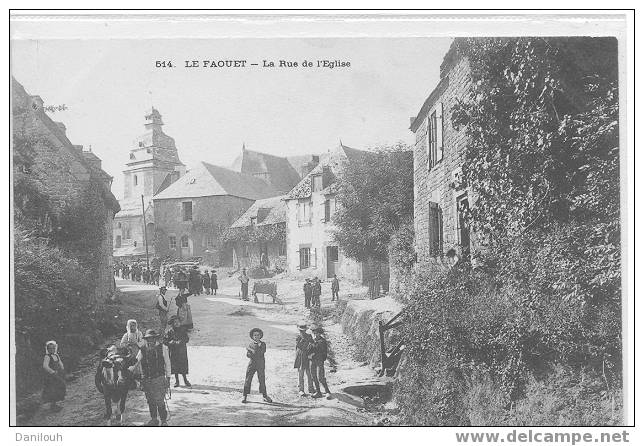 56 // MORBIHAN /LE FAOUET / Rue De L´église, /ANIMEE / N° 514 / - Le Faouet