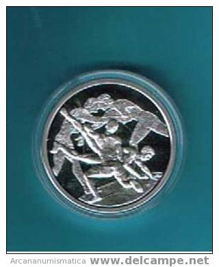 GRECIA  Moneda PLATA PROOF Encapsulada De 10 Dracmas LUCHA GRECOROMANA - Greece