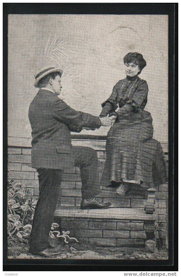 1908  MOOIE KAART - BELLE CARTE Humor 1908 - Matrimonios