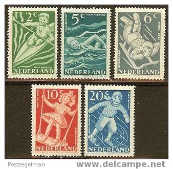 NEDERLAND 1948 Unused No Glue Stamp(s) Child Welfare 511-515 #303 - Neufs