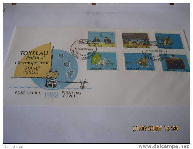 Tokelau 1988 Political Development FDC - Tokelau