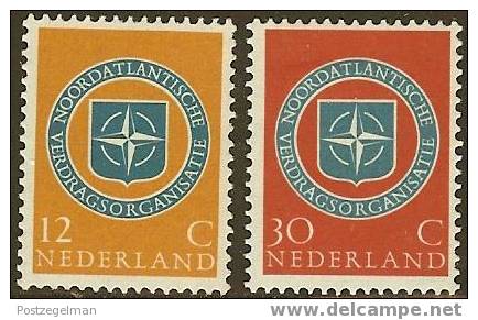 NEDERLAND 1959 OMP Zegel(s) Nato 728-729 #668 Mint Hinged - Nuovi