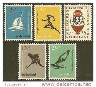 NEDERLAND 1956 OMP Zegel(s) Olympiade 678-682 #90 - Ongebruikt