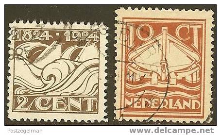 NEDERLAND 1924 Gebruikte Zegel(s) Redding Op Zee 141-142 #652 - Gebraucht