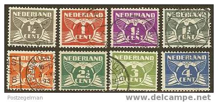 NEDERLAND 1926 Gebruikte Zegel(s) Cijfers (8 Waarden #520 - Used Stamps