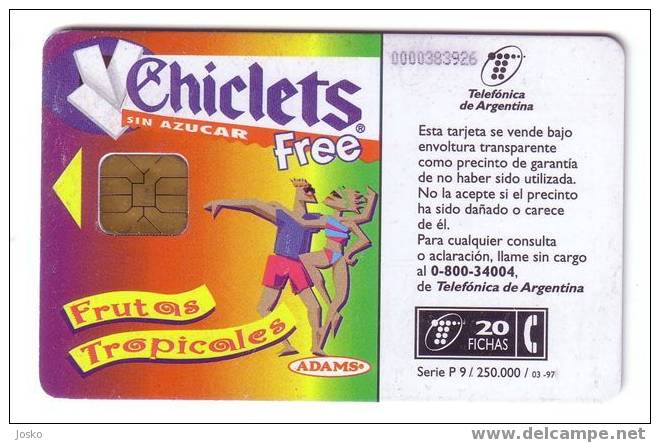Argentina - CHICLETS Frutas Tropicales   ( See Scan For Condition ) - Argentinië