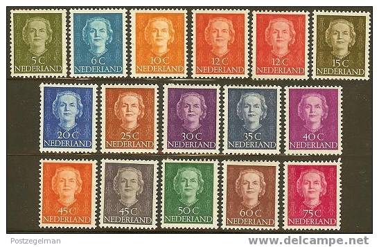 NEDERLAND 1949 OMP Zegel(s) Juliana 525-539 #387 - Unused Stamps