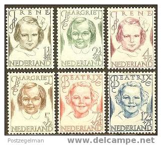 NEDERLAND 1946 Prinsessen Ongebruikt Zonder Gom 462-467 #921 - Unused Stamps
