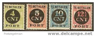 NEDERLAND 1924 OMP PORT Zegels P65-P68 #902 - Portomarken